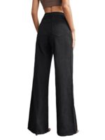 KOTTY Womens Solid High Rise Cotton Lycra Blend Relaxed Fit Jeans - Image 5