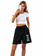 hotfits Women's Casual Summer Shorts Running Jogger Gym Shorts Relaxed Fit with Pockets-Pack of 2 - Image 3