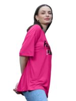 LEOTUDE Cottonblend Half Sleeve Oversized T-Shirts for Women - Image 5