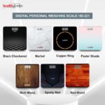 Healthgenie Weight Machine for Body Weight Thick Tempered glass - Image 5