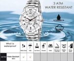 Matrix Blue, Black & Silver Dial, Day & Date Functioning, Stainless Steel Strap Analog Watch for Men & Women - Image 6