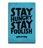Dot Badges Stay Hungry Stay Foolish - Steve Jobs Motivational Poster - Image 2