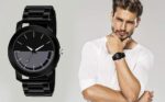 FROZIL Analog Dial Black Metal Strap Watch Series Men's Watch - Image 4