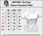 LEOTUDE Cottonblend Half Sleeve Oversized T-Shirts for Women - Image 6