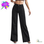 KOTTY Womens Solid High Rise Cotton Lycra Blend Relaxed Fit Jeans - Image 7