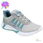 Birde Men Grey Mesh Sports Running Shoes - Image 2